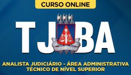Capa Curso TJ-BA - Analista Judiciário - Área Administrativa - Técnico de Nível Superior