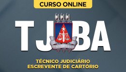 Capa Curso TJ-BA - Técnico Judiciário - Escrevente de Cartório