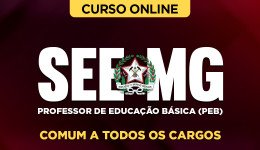 Capa Curso SEE-MG - Professor de Educação Básica (PEB) - Comum a Todos os Cargos