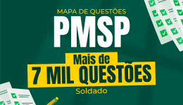 Capa Mapa de Questões Online - PM-SP - Soldado - 7 Mil Questões