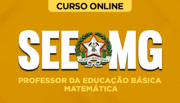 Capa Curso SEE-MG - Professor da Educação Básica - Matemática