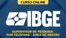 Capa Curso IBGE - Supervisor de Pesquisa por Telefone - Área de Gestão