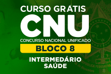 Capa Curso Grátis CNU 2025 - Bloco 8 - Intermediário - Saúde