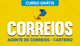 Capa Curso Gratuito Correios - Agente de Correios - Carteiro