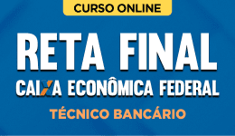 Capa Curso Reta Final Caixa - Técnico Bancário Novo	