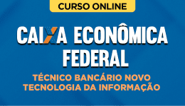 Capa Curso Caixa - Técnico Bancário Novo - Tecnologia da Informação
