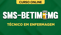 Capa Curso SMS - Betim-MG - Técnico em Enfermagem