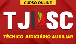 Capa Curso TJ-SC 2026 - Técnico Judiciário Auxiliar
