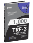 Capa Livro 1.000 Questões Gabaritadas TRF 3 - Técnico Judiciário - Área Administrativa