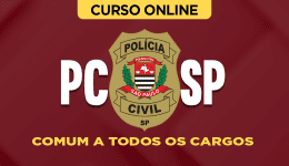 Capa Curso Grátis PC-SP Comum a Todos os Cargos