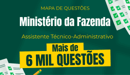 Capa Mapa de Questões Online - Ministério da Fazenda - Assistente Técnico-Administrativo - 6 Mil Questões 
