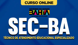 Capa Curso SEC BA - Técnico de Atendimento Educacional Especializado
