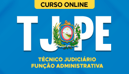 Capa Curso TJ-PE - Técnico Judiciário - Função Administrativa