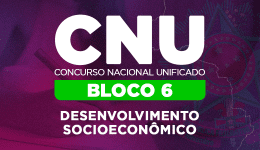 Capa Curso Concurso Nacional Unificado (CNU) 2025 - Bloco 6 - Desenvolvimento Socioeconômico