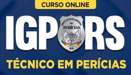 Capa Curso IGP-RS - Técnico em Perícias