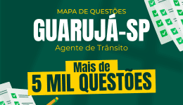 Capa Mapa de Questões Online - Pref. Guarujá-SP - Agente de Operação e Fiscalização de Trânsito e Transporte - 5 Mil Questões