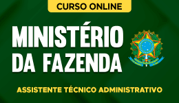 Capa Curso Ministério da Fazenda - Assistente Técnico Administrativo