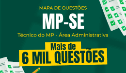 Capa Mapa de Questões Online - MP-SE - Técnico do Ministério Público - Área Administrativa - 6 Mil Questões