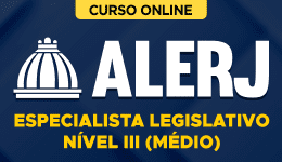 Capa Curso ALERJ - Especialista Legislativo Nível III (Médio)