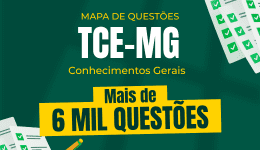 Capa Mapa de Questões Online - TCE-MG - Conhecimentos Gerais para todos os cargos - 6 Mil Questões