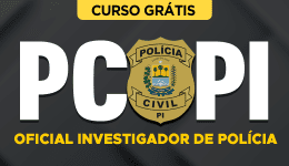 Capa Curso Grátis PC-PI - Oficial Investigador de Polícia