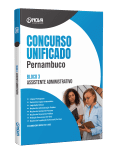 Capa Apostila Concurso Unificado Pernambuco 2026 - Bloco 3 - Nível Médio - Assistente Administrativo