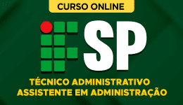 Capa Curso IFSP - Técnico Administrativo - Assistente em Administração