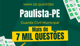 Capa Mapa de Questões Online - Pref. Paulista-PE - Guarda Civil Municipal - 7 Mil Questões