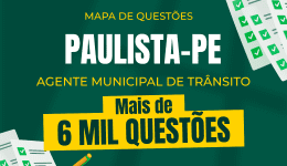 Capa Mapa de Questões Online - Pref. Paulista-PE - Agente Municipal de Trânsito - 6 Mil Questões