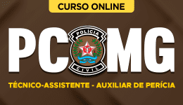Capa Curso Polícia Civil - MG - Técnico-Assistente - Auxiliar de Perícia