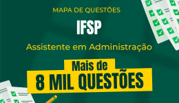 Capa Mapa de Questões Online - IFSP - Assistente em Administração - 8 Mil Questões