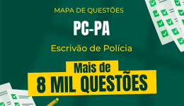 Capa Mapa de Questões Online - PC-PA - Escrivão de Polícia - 8 Mil Questões
