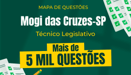 Capa Mapa de Questões Online - Câm. Mogi das Cruzes-SP - Técnico Legislativo - 5 Mil Questões
