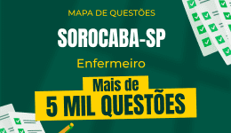 Capa Mapa de Questões Online - Pref. Sorocaba-SP - Enfermeiro - 5 Mil Questões