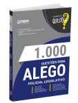 Capa Livro 1000 Questões Gabaritadas para ALEGO - Policial Legislativo