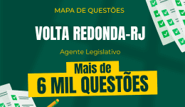 Capa Mapa de Questões Online - Câmara de Volta Redonda-RJ - Agente Legislativo I - 6 Mil Questões