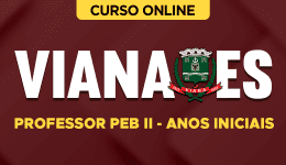 Capa Curso Prefeitura de Viana-ES - Professor PEB II - Anos Iniciais
