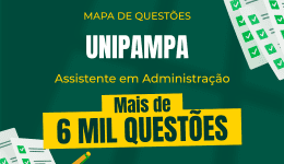 Capa Mapa de Questões Online - UNIPAMPA-RS - Assistente em Administração - 6 Mil Questões
