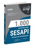 Capa Livro 1000 Questões Gabaritadas para Secretaria de Estado da Saúde do Piauí - Técnico em Enfermagem