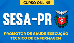 Capa Curso SESA-PR - Promotor de Saúde Execução - Técnico de Enfermagem