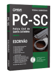 Capa Apostila PC-SC 2026 - Escrivão de Polícia Civil
