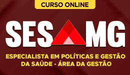 Capa Curso SES-MG 2026 - Especialista em Políticas e Gestão da Saúde - Área da Gestão