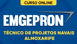 Capa Curso EMGEPRON 2026 - Técnico de Projetos Navais - Almoxarife