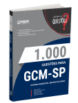 Capa Livro 1000 Questões Gabaritadas para GCM SP 2026 - Guarda Civil Metropolitano