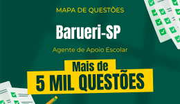 Capa Mapa de Questões Online - Pref. Barueri-SP - Agente de Apoio Escolar - 5 Mil Questões