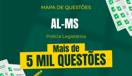 Capa Mapa de Questões Online - AL-MS - Técnico Legislativo - Polícia Legislativa - 5 Mil Questões