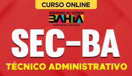 Capa Curso SEC-BA 2026 - Técnico Administrativo