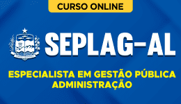 Capa Curso SEPLAG-AL 2026 - Especialista em Gestão Pública - Administração
