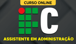 Capa Curso IFC 2026 - Assistente em Administração