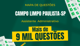 Capa Mapa de Questões Online - Câm. de Campo Limpo Paulista - Assistente  Administrativo - 9 Mil Questões